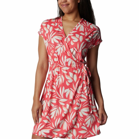Columbia Women's Chill River‎ Floral Print Wrap Dress Size S - Picture 1 of 15